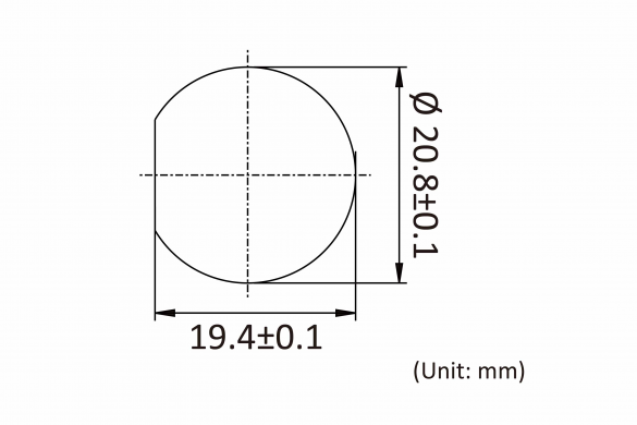 FixtureDisplays® 25mm (nominal 1) Diameter X 30 Long M4 Threaded